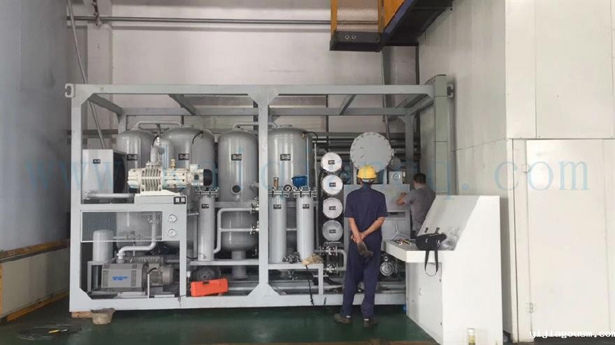 南京环保公司双级真空滤油机现场使用